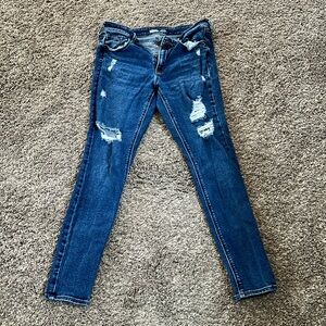 Old navy blue jeans super skinny